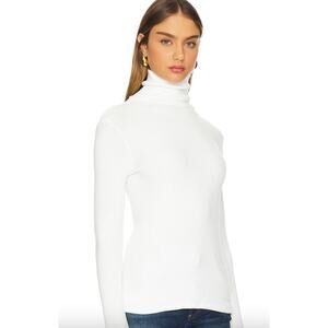 Enza Costa Turn Up Collar Sweater, Medium $195